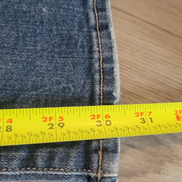 Chicos So Slimming Girlfriend Straight Leg Jeans Size 2.5 14 Dark Wash - Picture 7 of 7